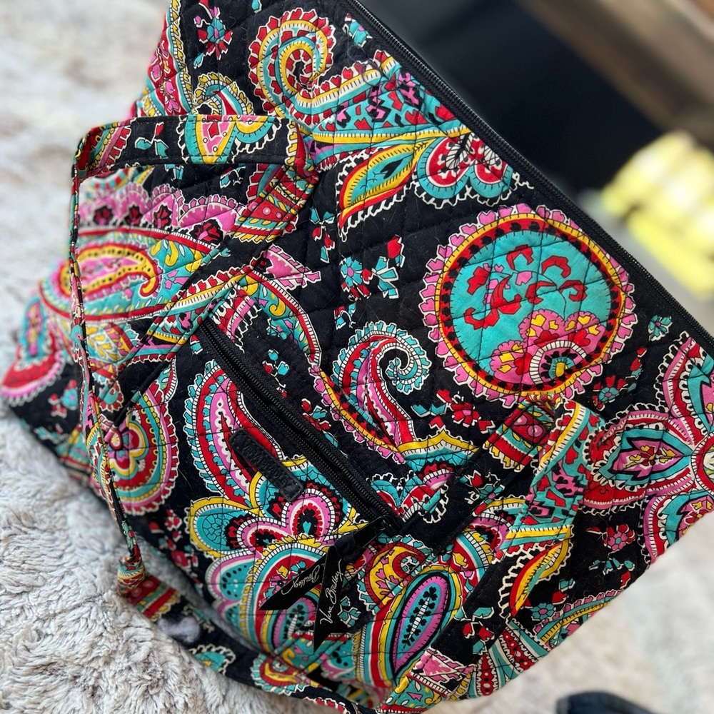 Vera Bradley Parisian Paisley Large Tote Bag Multi-Color Print
